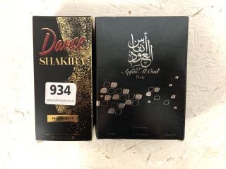 2 X PERFUMES INC DANCE SHAKIRA MIDNIGHT & ANFAS AL OUD NOIR