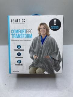 HOMEDICS COMFORT PRO TRANSFORM CORDLESS CONVERTIBLE THROW