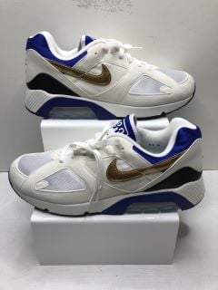 NIKE AIR 180 TRAINERS IN SUMMIT WHITE/METALLIC GOLD UK SIZE 10.5 RRP: £135