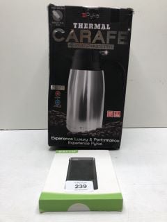 2 X ITEMS INC PYKAL THERMAL CARAFE PREMIUM STAINLESS STEEL