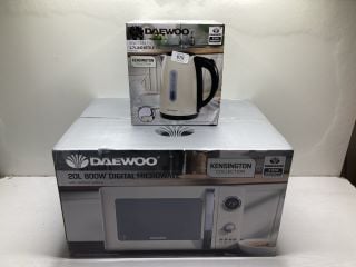 2 X DAEWOO KITCHEN ITEMS INC 20L 800W DIGITAL MICROWAVE