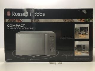 RUSSELL HOBBS COMPACT SILVER DIGITAL MICROWAVE