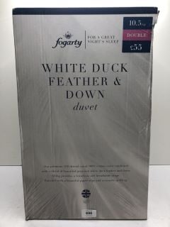 FOGARTY WHITE DUCK FEATHER & DOWN DUVET - DOUBLE