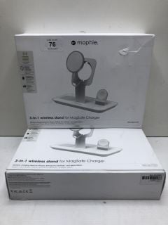 2 X MOPHIE 3 IN 1 WIRELESS STANDS FOR MAGSAFE CHARGER RRP: £160