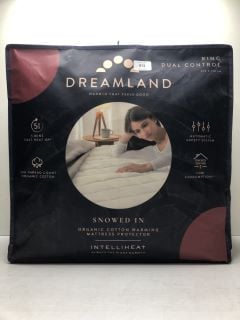 DREAMLAND SNOWED IN ORGANIC COTTON WARMING MATTRESS PROTECTOR - KING SIZE