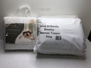 2 X ITEMS INC LUXURY COTTON MATTRESS PROTECTOR