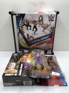 4 X TOYS INC WWE FIGURINES