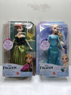 2 X FROZEN DOLLS INC SINGING ELSA