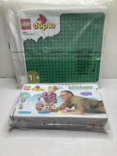 2 X LEGO ITEMS INC DUPLO BUILDING PLATE