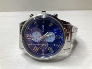 SPORT MENS WATCH WITH BLUE FACE