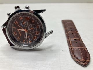 WOKAI MENS WATCH WITH LEATHER STRAP