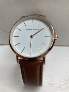 SARA LONDON WOMENS WATCH WITH WHITE FACE