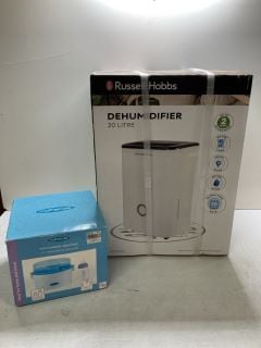 2 X ITEMS INC RUSSELL HOBBS DEHUMIDIFIER - 20L