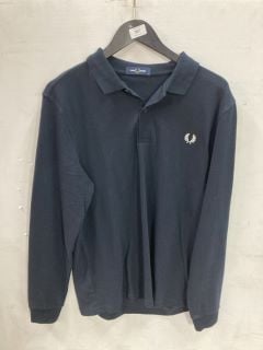 FRED PERRY LS PLAIN FRED PERRY SHIRT UK SIZE L