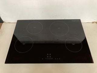 RUSSELL HOBBS MIDNIGHT 77CM 4 ZONE INDUCTION HOB WITH TOUCH CONTROL MODEL NO: RH77IH511B