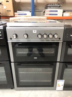 BEKO 60CM FREESTANDING GAS TWIN CAVITY COOKER MODEL NO: XTG611S