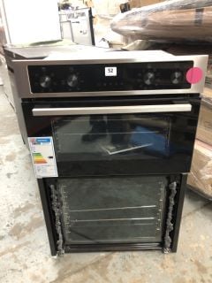 ZANUSSI BUILT-IN ELECTRIC DOUBLE OVEN MODEL NO: ZKCNA7XN (EX DISPLAY)