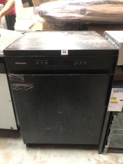 HISENSE FREESTANDING DISHWASHER MODEL: HS622E90BUK