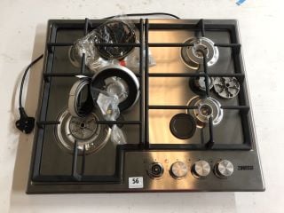 ZANUSSI GAS HOB MODEL NO: ZGH66424XX (EX DISPLAY)