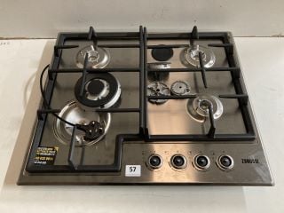 ZANUSSI GAS HOB MODEL NO: ZGH66424XX (EX DISPLAY)