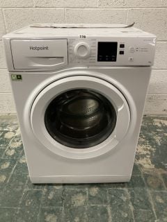 HOTPOINT ANTI-STEAM FREESTANDING WASHING MACHINE MODEL NO: NSWM 1045C W UK N