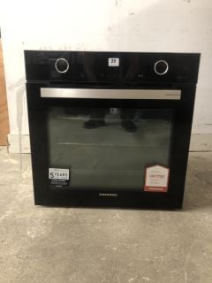 GRUNDIG BLACK ELECTRIC SMART OVEN MODEL NO: GEBM12401BP