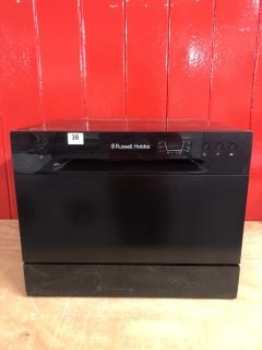 RUSSELL HOBBS TABLE TOP DISHWASHER MODEL NO: RHTTDW6B