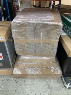 BUNDLE OF FLAT PACKED CARDBOARD BOXES