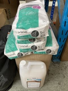 CONSUMABLES TO INCLUDE FOUR SACKS OF SINIAT COVE ADHESIVE (COLLECTION FROM SITE ONLY)