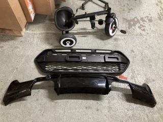 UNSPECIFIED CAR BUMPER FAIRING AND A KINDERCRAFT STUNT TRIKE