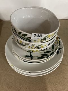 CROCKERY ITEMS TO INCLUDE PLATES AND BOWLS