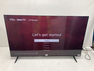 TCL 50" TV MODEL 50RP630K (NO REMOTE, WITH STAND, WITH BOX) RRP £288