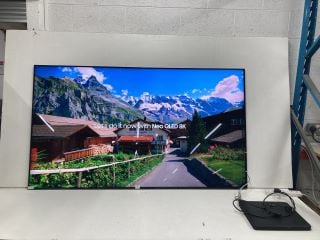 SAMSUNG 77" TV MODEL QE75QN800CT (WITH ONE CONNECT BOX, WITH REMOTE, WITH STAND, WITH BOX, DISPLAY FAULT, SCRATCH ON SCREEN) RRP £4,299