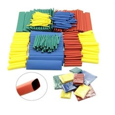 37 X 328 PCS HEAT SHRINK TUBING, ELECTRIC INSULATION HEAT SHRINK WRAP CABLE SLEEVE,5 COLORS IN 8 SIZES - TOTAL RRP £154: LOCATION - I