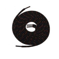 QUANTITY OF FILWO STRONG ROUND SHOELACES FOR TRAINERS, SHOES AND HIKING BOOTS, BLACK RED 120 CM 1PAIR - TOTAL RRP £207: LOCATION - B