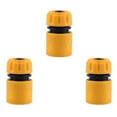 QUANTITY OF VREDER 1/2" HOSE END QUICK CONNECT FITTING HOSE PIPE QUICK CONNECTOR 3 PACK - TOTAL RRP £225: LOCATION - C