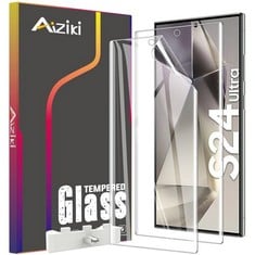 QUANTITY OF AIZIKI [2 PACK COMPATIBLE WITH SAMSUNG GALAXY S24 ULTRA 5G SCREEN PROTECTOR,FLEXIBLE TPU FILM [NOT GLASS],FULL COVERAGE, HD CLEAR, [100% FINGERPRINT UNLOCK],EASY INSTALL,BUBBLE FREE, ANTI