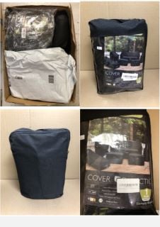 QUANTITY OF ASSORTED ITEMS TO INCLUDE OUTDOOR FURNITURE COVERS TOTAL RRP £167: LOCATION - A