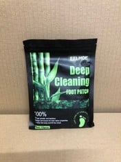 QTY OF DEEP CLEANING FOOT PATCHES: LOCATION - F