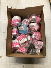 QUANTITY OF ASSORTED ITEMS TO INCLUDE LA ACTIVE ATHLETIC CREW GRIP SOCKS - 6 PAIRS - BABY TODDLER INFANT NEWBORN KIDS BOYS GIRLS NON SLIP/ANTI SKID (GIRLS, 12-36 MONTHS): LOCATION - F