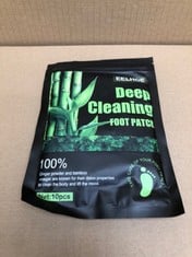 QTY OF DEEP CLEANING FOOT PATCH: LOCATION - F