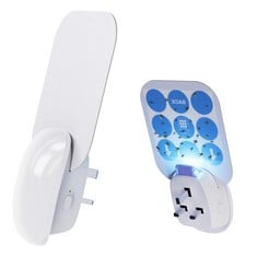 23 X WU AOA FLY TRAP PLUG IN FOR INDOOR USE,NEW FRUIT FLY CATCHER WITH UV + LED LIGHT, FLYING INSECT TRAP FLY STICKY TRAPS FOR HOME - WHITE 1 PACK + 5PCS STICKY PAD - TOTAL RRP £172: LOCATION - I