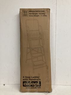 AIDAPT 4 STEP LADDER WITH HANDRAILS