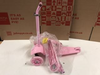 2 X ZINC PINK SCOOTERS INC LIGHT UP JUNIOR V-FLEX (COLLECTION ONLLY)