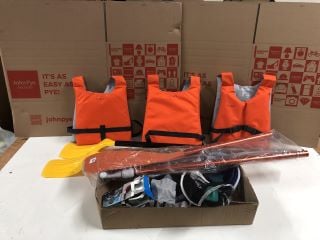 QTY OF WATER SPORTS EQUIPMENT INC LIFE JACKETS