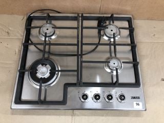 ZANUSSI ZGH66424XX GAS HOB 60CM 4 BURNER IN STAINLESS STEEL RRP: £219 (EX DISPLAY)