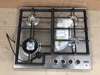 ZANUSSI ZGH66424XX GAS HOB 60CM 4 BURNER IN STAINLESS STEEL RRP: £219 (EX DISPLAY)