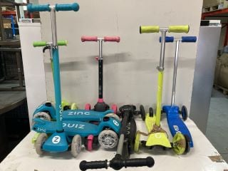 QTY OF KIDS SCOOTERS