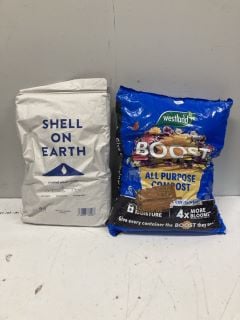 2 X BAGS OF ITEMS INC WESTLAND BOOST ALL PURPOSE COMPOST