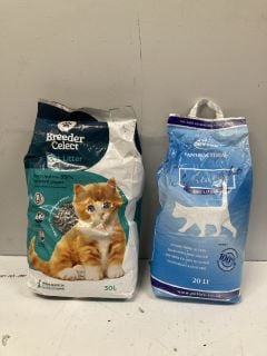 2 X BAGS OF CAT LITTER INC BREEDER CELECT